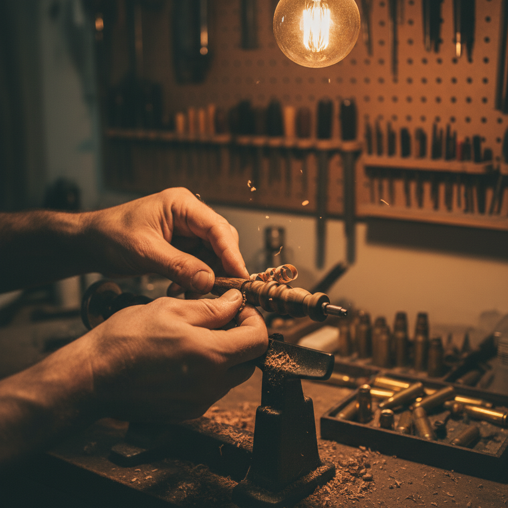 Artisan crafting a pen