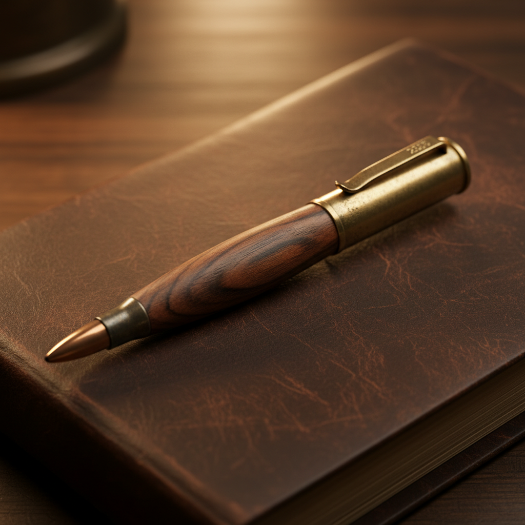 Handcrafted bullet pen